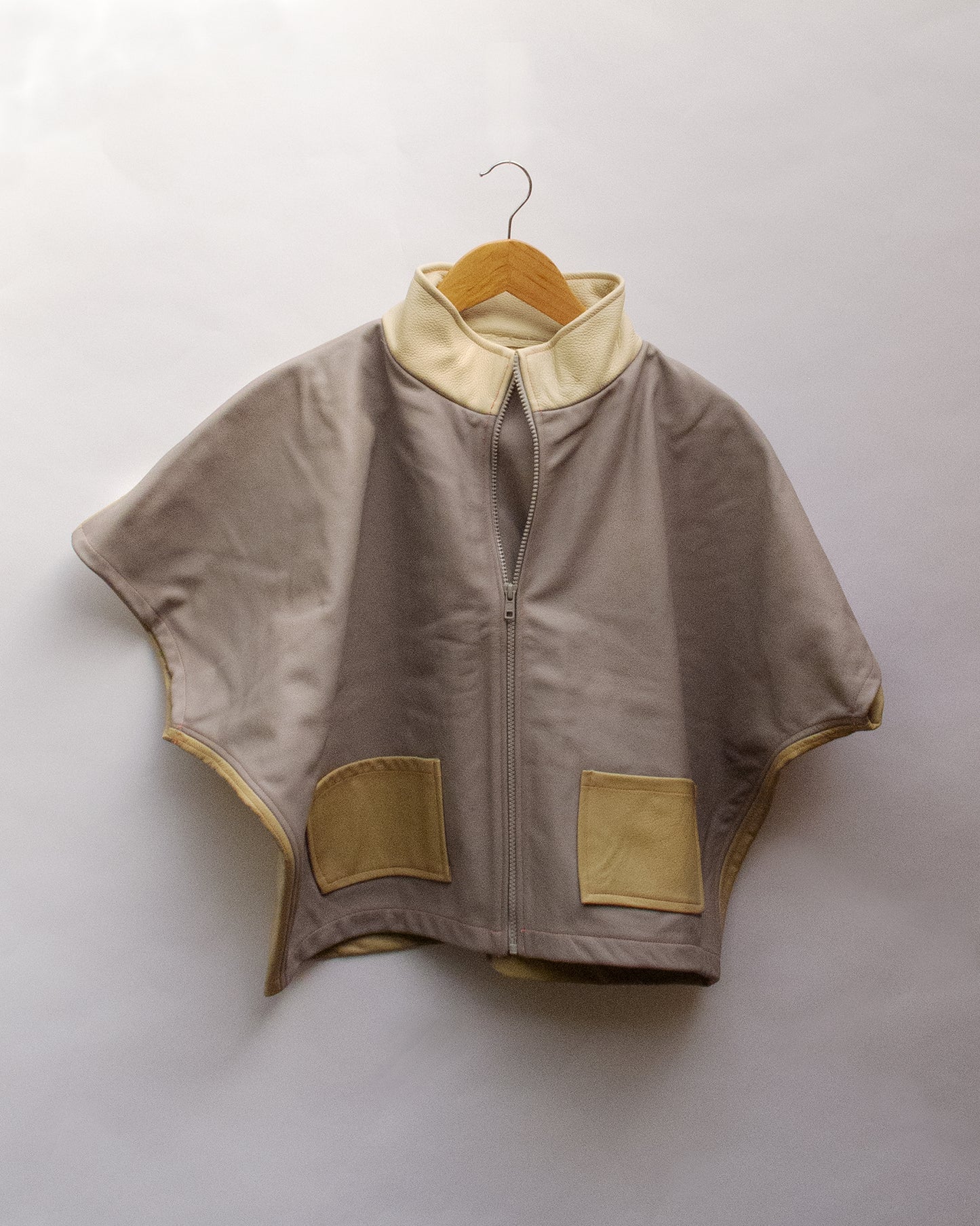 Shorty Leather Brown/Grey
