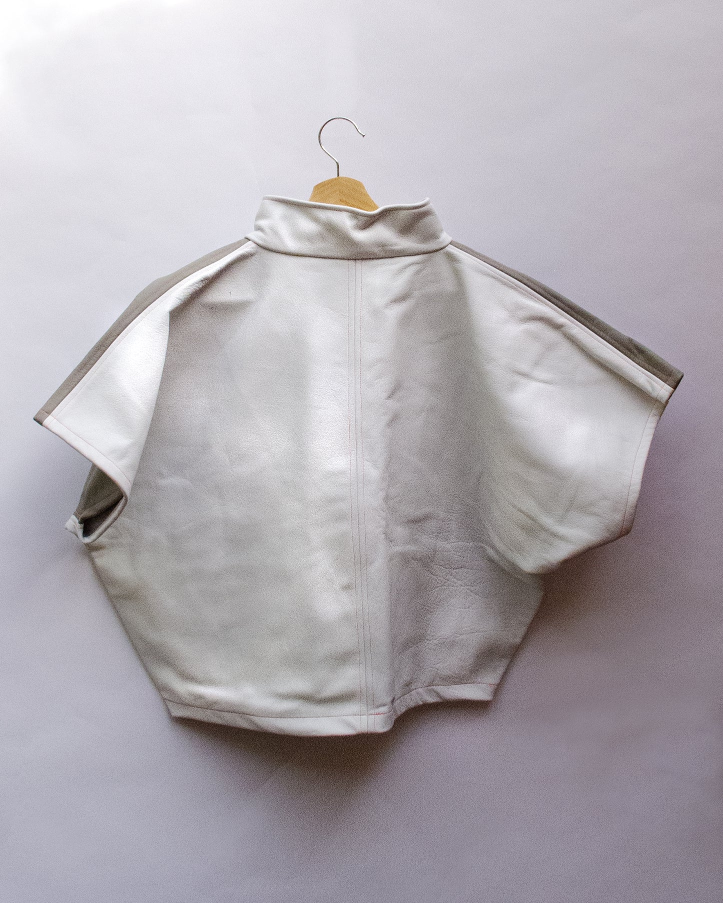 Shorty Leather Grey/White