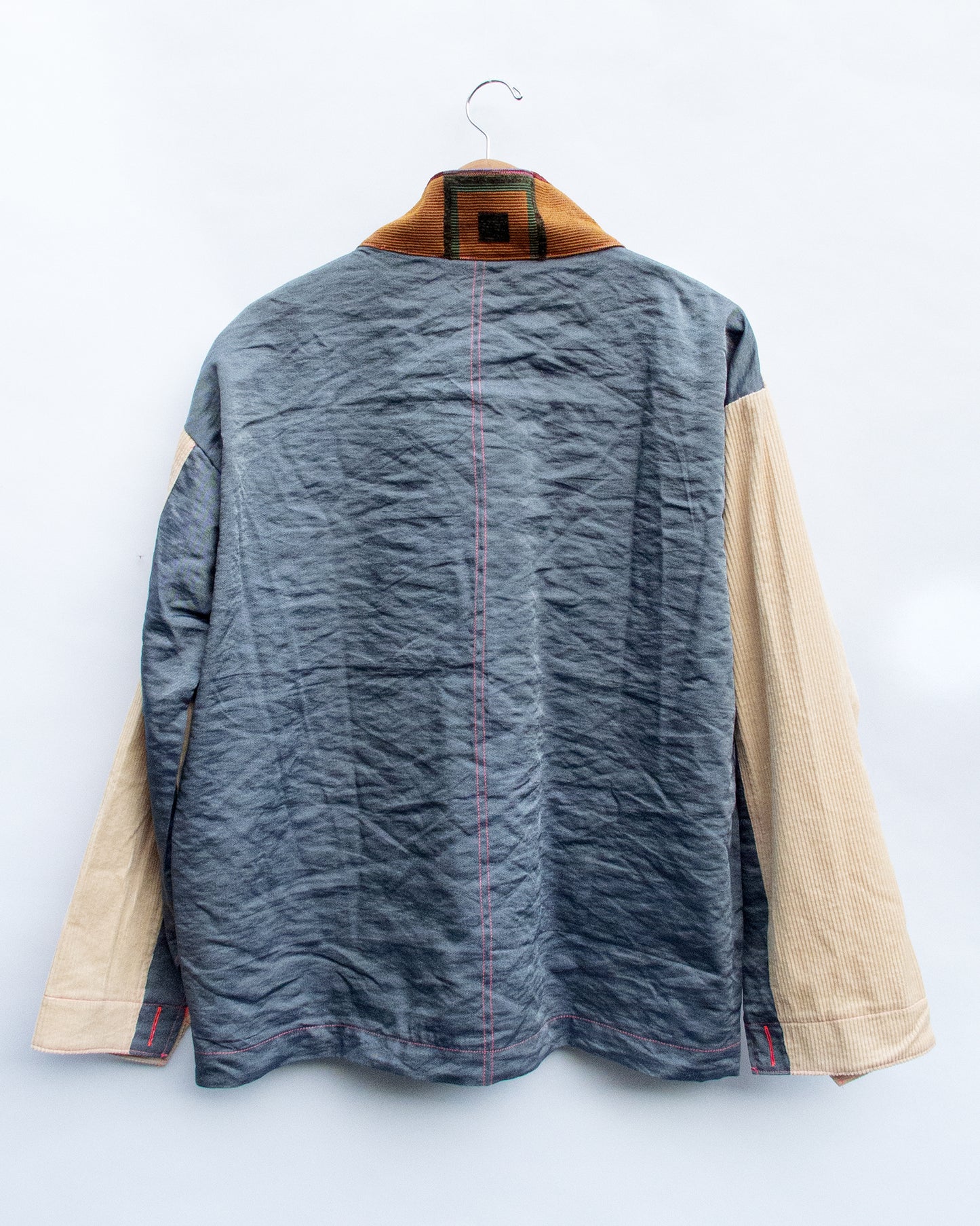 Jacket Corduroy (Colored Squares/Grey)