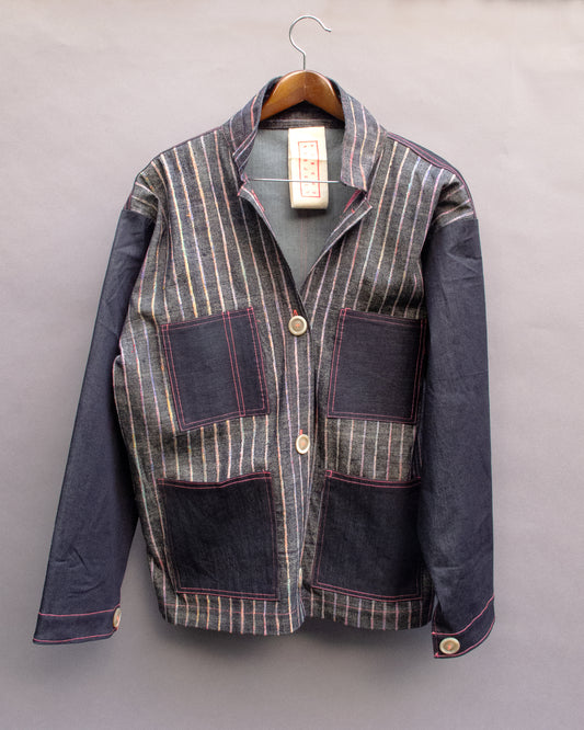 Jacket Dark Denim/Stripes